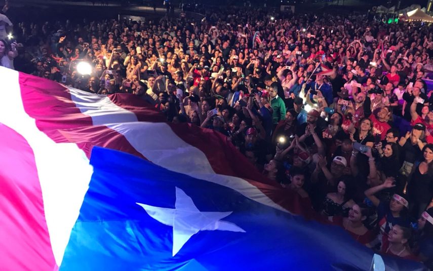Puertorriqueños asentados en la Florida celebran sus tradicionales Fiestas de la Calle, ahora en Miami.