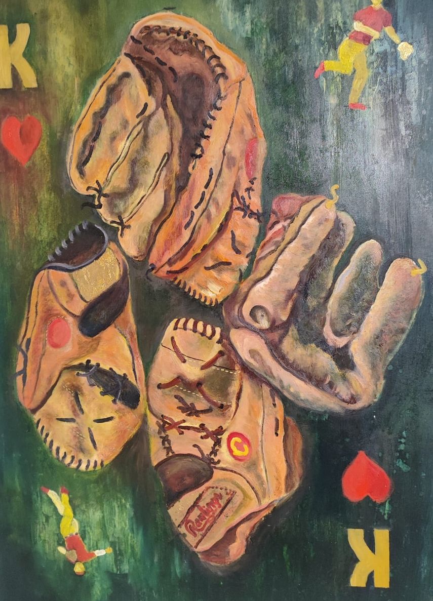 La obra King fue inspirada en los guantes que usó Omar Vizquel en sus años como jugador de Grandes Ligas