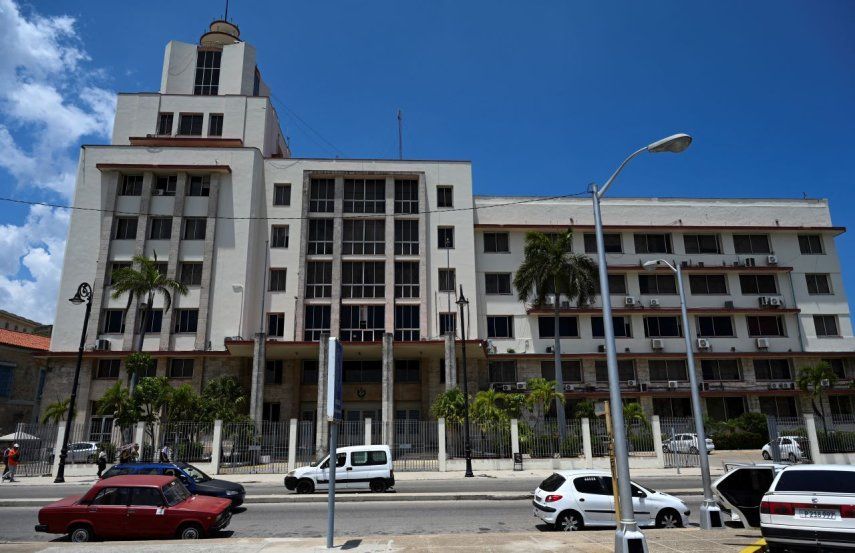 El edificio de Grupo de Administración Empresarial S.A. (GAESA), en La Habana, el 7 de mayo de 2026.