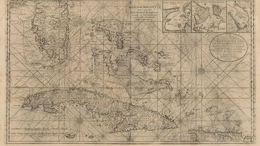 Mapa de 1780 del sur de la Florida, Cuba y las Bahamas con una excelente representación de los cayos de la Florida y plano de La Habana. (CORTESÍA)
