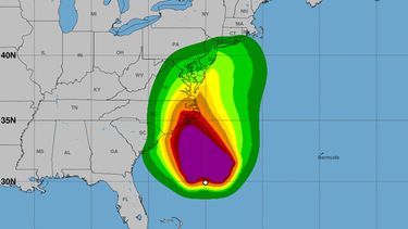 La posible tormenta tropical Ofelia, en la mañana del viernes 22 de septiembre de 2023.