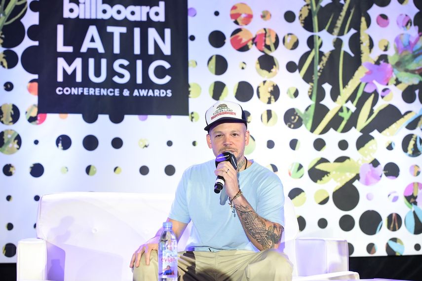El boricua Residente en la conferencia de los Latin Billboard, en Miami Beach. 