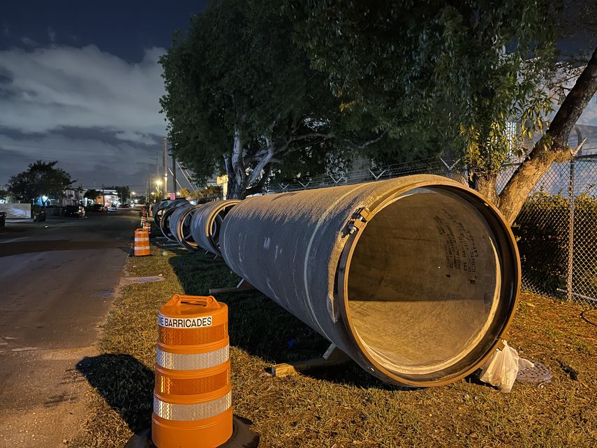 Obras que se llevan a cabo en Hialeah.&nbsp;