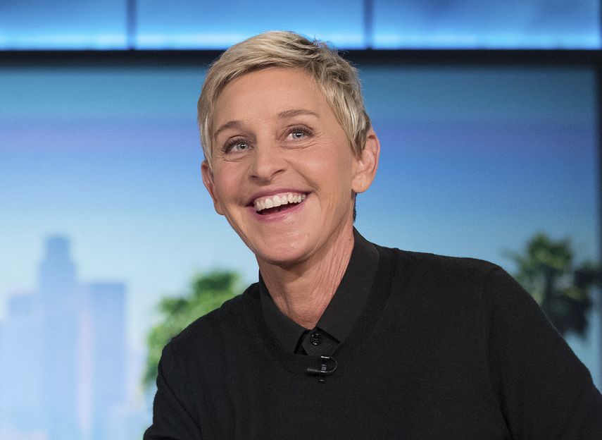&nbsp;Ellen DeGeneres durante un corte comercial en la grabaci&oacute;n de The Ellen Show en Burbank, California.&nbsp;