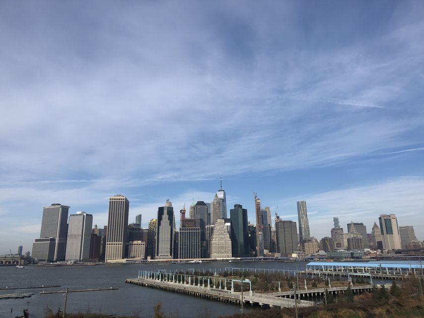Vista de Manhattan desde Brooklyn.&nbsp;