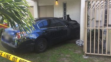 este fue el vehículo que impacto la sede de la Iglesia Episcopal Metodista Africana Monte de Sion.&nbsp;