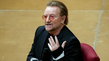 El rockero irlandés Bono de la banda U2 en un evento en Washington el 5 de diciembre de 2022.&nbsp;