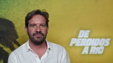 El director de cine Joaquín Mazón interviene durante entrevista de su película De perdidos a Río, en las oficinas de Sony el 26 de julio de 2023 en Madrid (España).