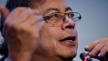 El presidente de Colombia, Gustavo Petro, en una conferencia de prensa al final de la cumbre de la Comunidad de Estados Latinoamericanos y Caribeños (Celac) en Buenos Aires, Argentina, el martes 24 de enero de 2023