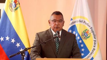 Nestor Reverol, ministro del Interior de Nicolás Maduro, anunció el nombramiento de Elio Estrada al frente de la Policía Nacional Bolivariana.