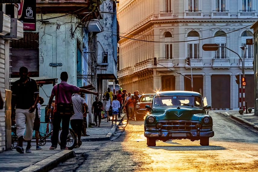 Una calle en La Habana, Cuba.&nbsp;