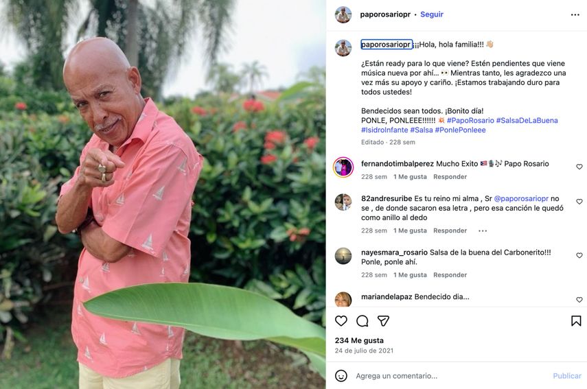 Luis Antonio Papo Rosario, miembro del Gran Combo de Puerto Rico&nbsp;