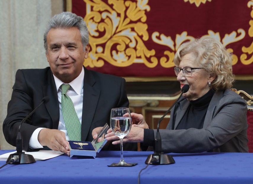 Moreno, de visita oficial en España, intervino en la Tribuna EFE-Casa de América, donde fue preguntado por la situación política de Venezuela.