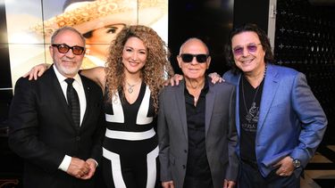 &nbsp;Emilio Estefan, Erika Ender, Roberto Livi y Rudy Pérez.