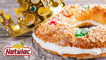 El roscón de reyes, cortesía de la empresa de alimentos Natulac.