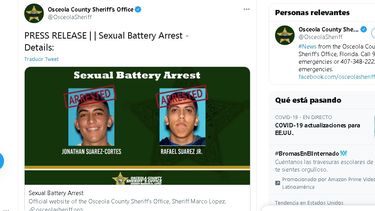 El futbolisto Jonathan Suárez-Cortes, de 24 años, y su hermano Rafael Suárez jr. están bajo custodia policial