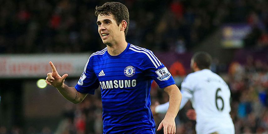 El brasileño Oscar marcó dos de los goles del Chelsea (AP)