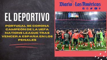 La selección de Portugal celebra el triunfo ante España que le permite alzar la copa de UEFA Nations League