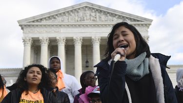Una protesta frente a la Corte Suprema de Estados Unidos en Washington, el 8 de noviembre del 2019.&nbsp;