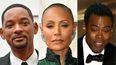 Esta combinación de imágenes creada el 27 de marzo de 2022 muestra al actor estadounidense Will Smith (izq.), la actriz estadounidense Jada Pinkett Smith en la 94.ª entrega de los Oscar en el Dolby Theatre de Hollywood, California, y el actor estadounidense Chris Rock habla en el escenario durante la 94º Oscar en el Dolby Theatre de Hollywood, California.&nbsp; &nbsp;