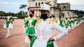 Cinco países de Centroamérica celebra el 201 aniversario de su Independencia de la corona española. Estudiantes participan en un desfile durante las celebraciones de las Fiestas Patrias, en Managua, Nicaragua, el 14 de septiembre de 2022. 