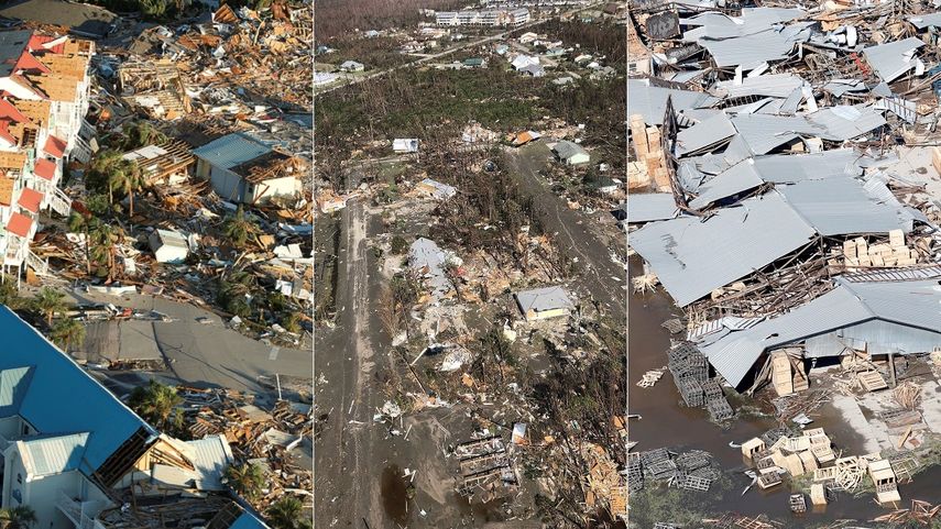 El huracán Michael dejó una estela de destrozos y desolación en las ciudades de Panama City y Mexico Beach, en el noroeste de la Florida.