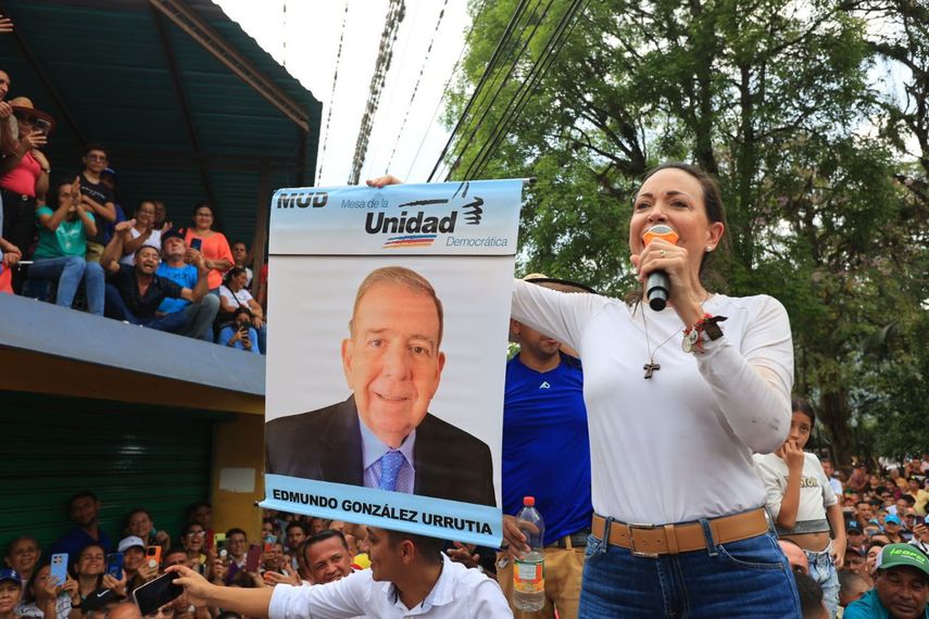 María Corina Machado se dirige al pueblo de Venezuela desde el estado Portuguesa&nbsp;