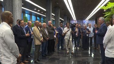 Miguel Díaz-Canel Bermúdez, y empresarios norteamericanos y cubanoamericanos.&nbsp;