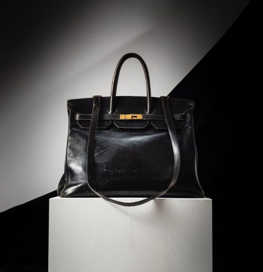 Imagen del primer Birkin creado por la casa de moda Hermès para la cantante y actriz Jane Birkin.