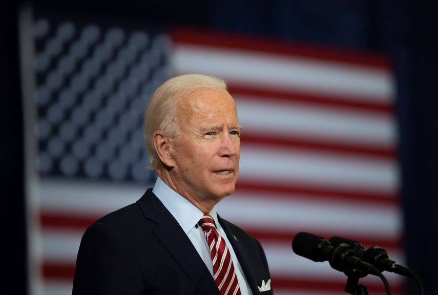 El exvicepresidente de Estados Unidos y candidato presidencial por el partido dem&oacute;crata Joe Biden, durante un evento en Tampa, Florida.