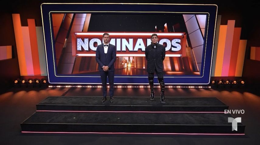Horacio Pancheri y Eduardo Antonio esperando por la decisión final del público en la undécima gala de eliminación.