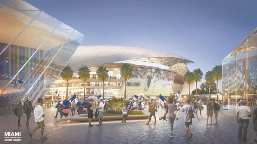 Proyecto del estadio de Beckham en Miami.