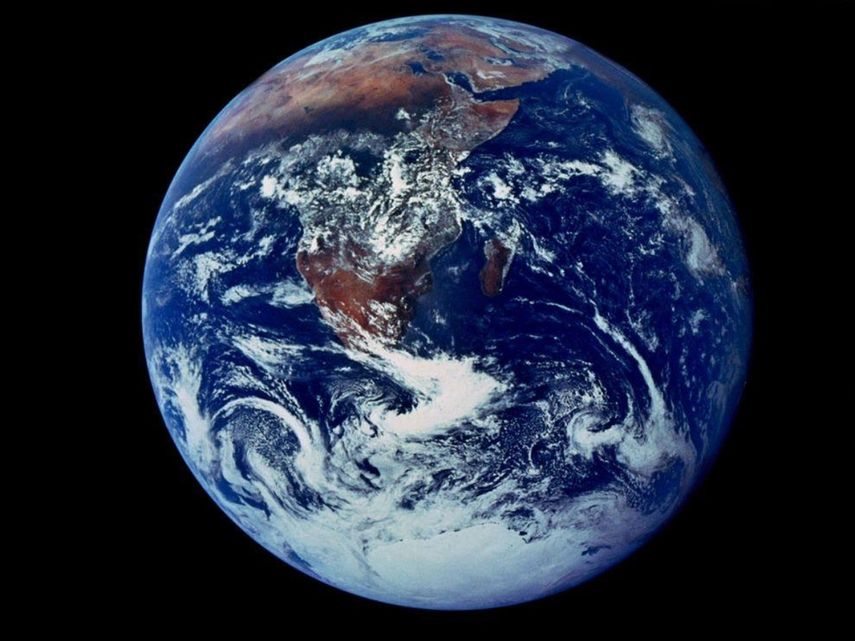Foto de la tierra tomada por la NASA desde el espacio