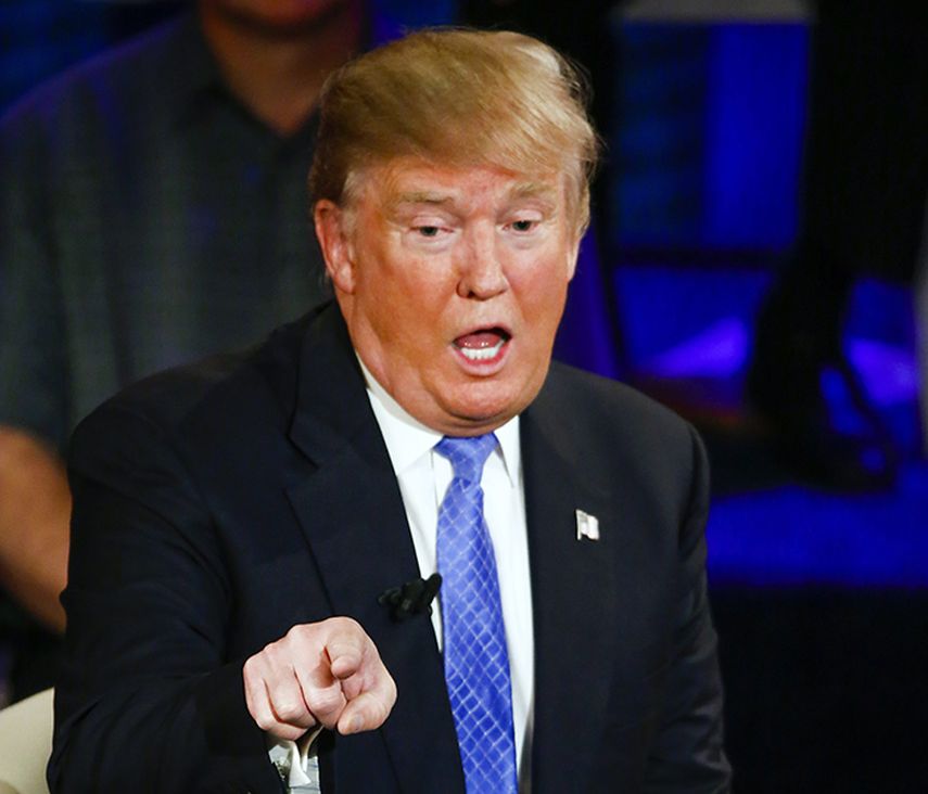 El precandidato republicano a la Presidencia de EEUUDonald Trump participa en un foro en Milwaukee, Wisconsin. (EFE/ARCHIVO)