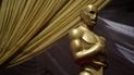 Una estatua del Óscar en la alfombra roja para la 94ta entrega anual de los Premios de la Academia del domingo afuera del Teatro Dolby, en Los Ángeles, el sábado 26 de marzo de 2022.