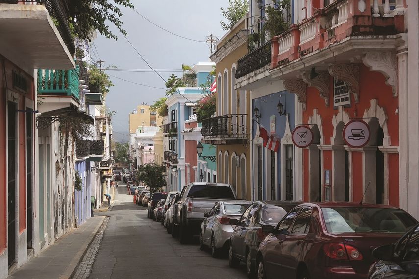 Una de las calles del Viejo San Juan, en Puerto Rico.
