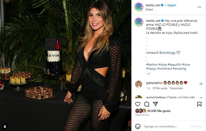 La modelo venezolana Natasha Araos.