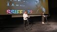El director del festival Internacional de Cine Donostia-San Sebastián, José Luis Rebordinos, y la integrante del comité de Dirección del Festival Internacional de Cine de Donostia-San Sebastián, Ruth Pérez de Anucita, durante la presentación oficial de la 72 edición del Festival de Cine de San Sebastián, en la sala de cine de Tabakalera, a 6 de septiembre de 2024.&nbsp;