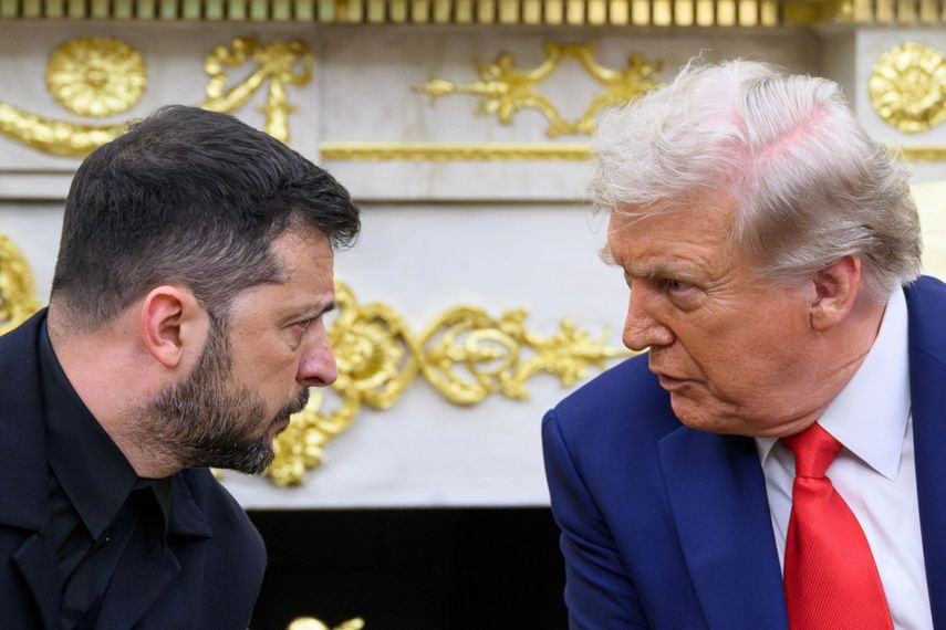 El presidente Donald J. Trump dialoga con el ucraniano Volodimir Zelenski en su anterior visita a la Casa Blanca.