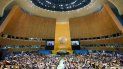 El secretario general de Naciones Unidas António Guterres se dirige a la 77ma sesión de la Asamblea General, el martes 20 de septiembre de 2022, en la ONU. 