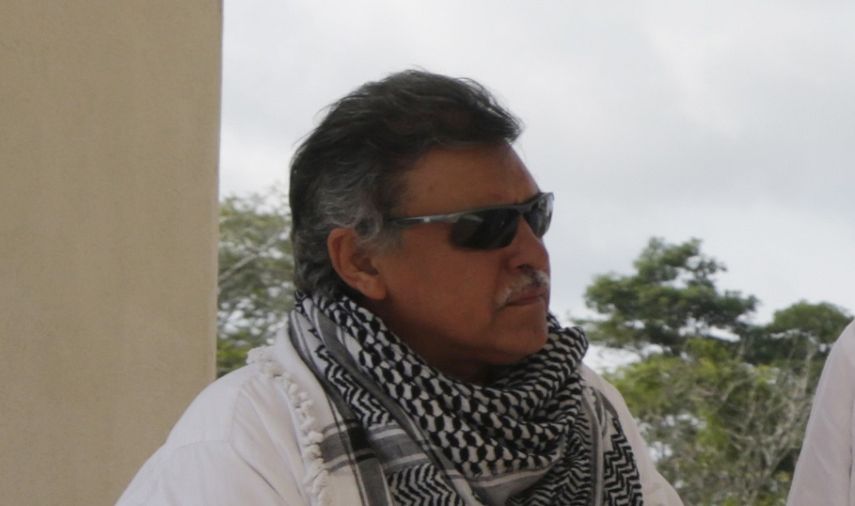 El líder guerrillero de las FARC Jesús Santrich, antes de ser detenido en Colombia el 9 de abril de este año con base en una circular roja de la Interpol.