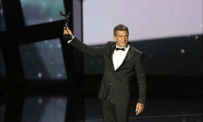 El actor Antonio Banderas en los Premios Platino.