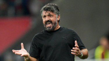 El técnico del Olympique de Marsella Gennaro Gattuso durante el partido contra Niza en la liga francesa, el 21 de octubre de 2023. Gattuso ha sido despedido del cargo.