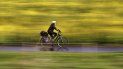 En esta foto del 18 de abril del 2017, una mujer pasa en su bicicleta junto a un campo de colza en Fráncfort, Alemania. En esta foto del 18 de abril del 2017, una mujer pasa en su bicicleta junto a un campo de colza en Fráncfort, Alemania.