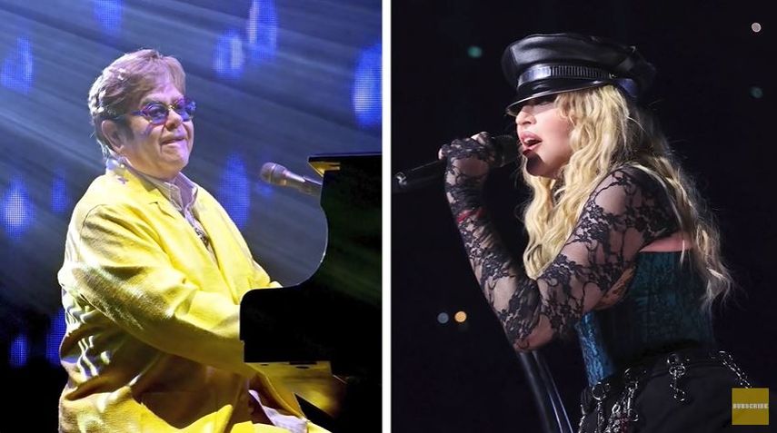 Elton John y Madonna.