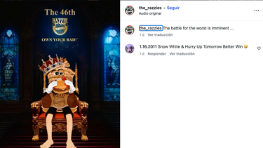 premios Frambuesa de Oro 2026