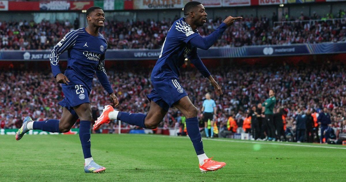 PSG da un paso firme hacia la final de la Champions tras vencer al Arsenal en la ida