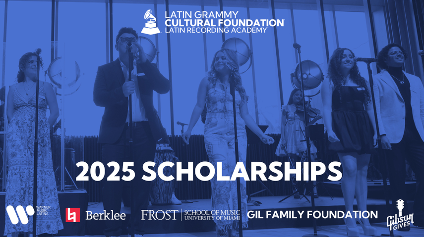 La Fundación Cultural Latin Grammy acepta solicitudes para las becas de 2025 hasta el 10 de abril.