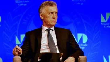 El expresidente de Argentina, Mauricio Macri, en el VII Diálogo Presidencial.