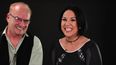 Los cantantes Carlos Oliva y Lucy Grau.